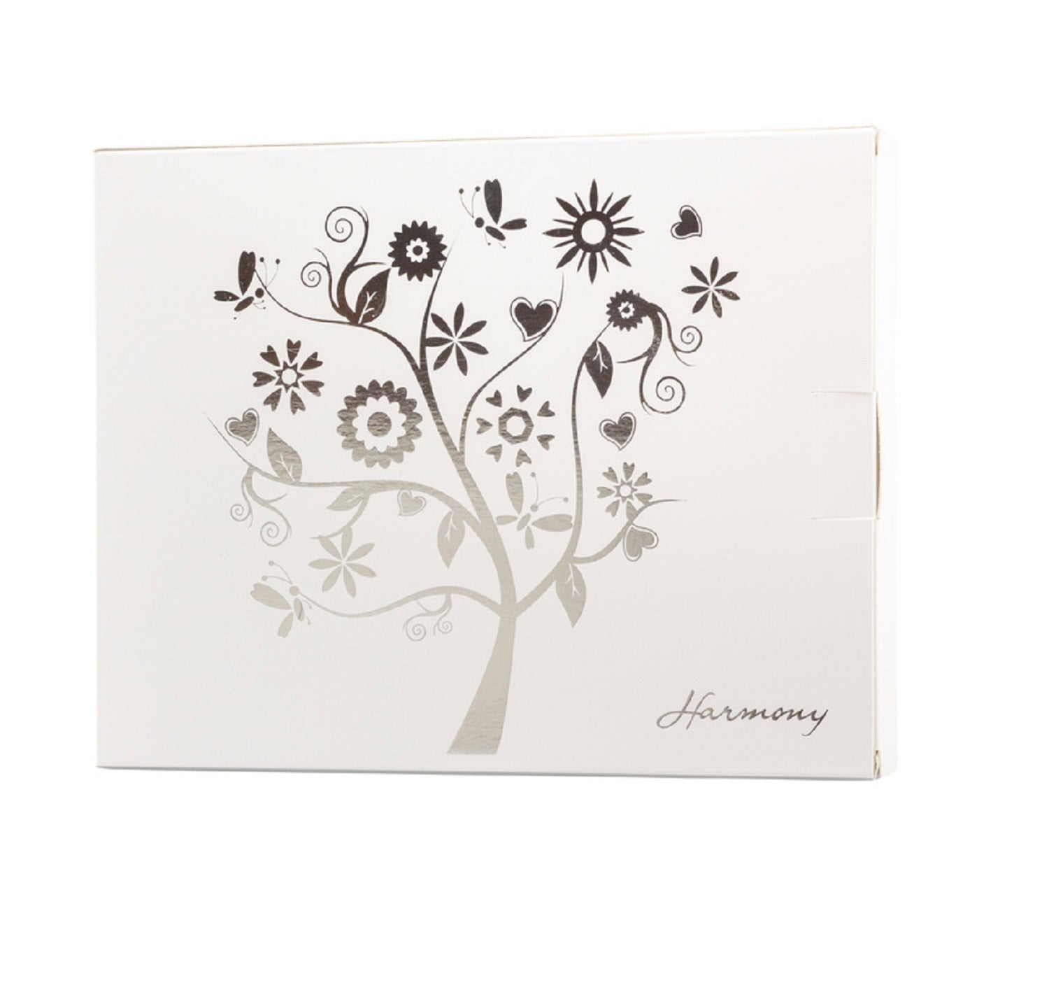 Porta tovaglioli con cuori traforati in porcellana e base in bambù bomboniera per matrimonio, regalo Harmony PRMT25221