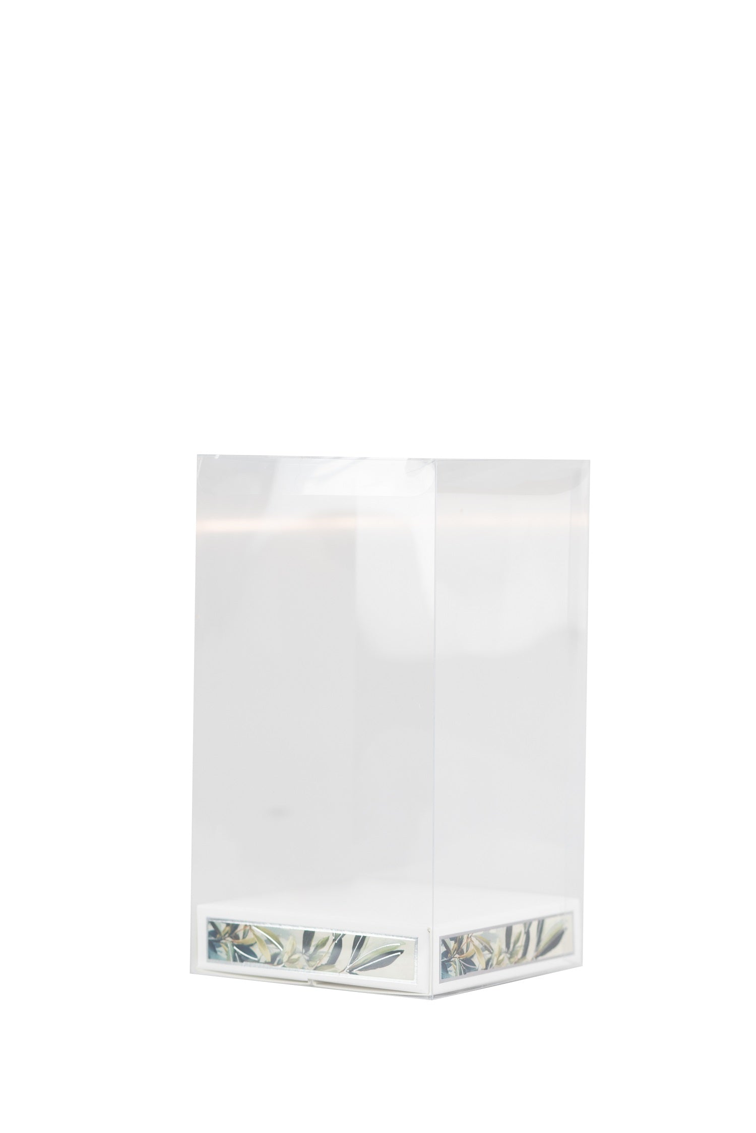 Porta piantina in porcellana con decoro foglie bomboniera per matrimonio, cresima, comunione, Harmony PRMT26191