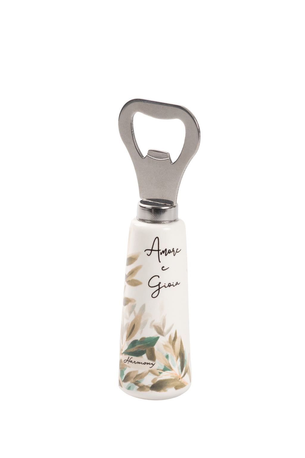 Apri bottiglie in ceramica bomboniera per matrimonio, cresima, comunione, Harmony PRMT26193