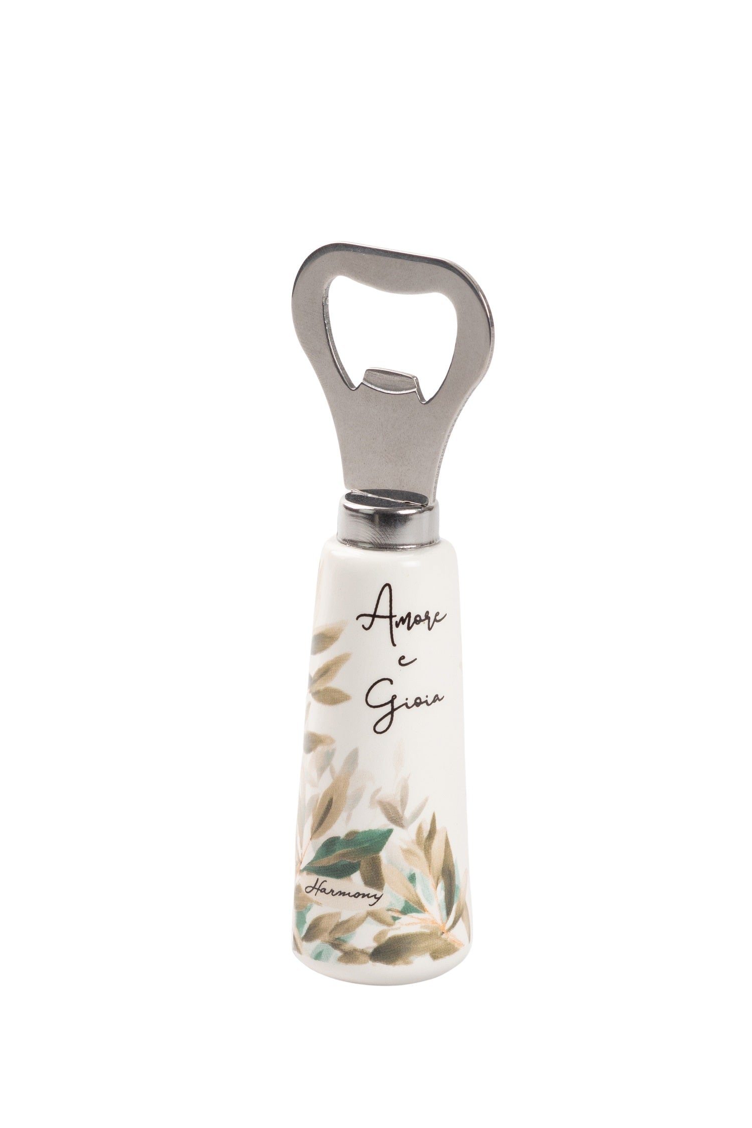 Apri bottiglie in ceramica bomboniera per matrimonio, cresima, comunione, Harmony PRMT26193
