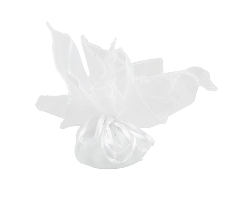 Albero della vita decorato con cuori tortora e bianco bomboniera comunione bambino Harmony RSCM25095
