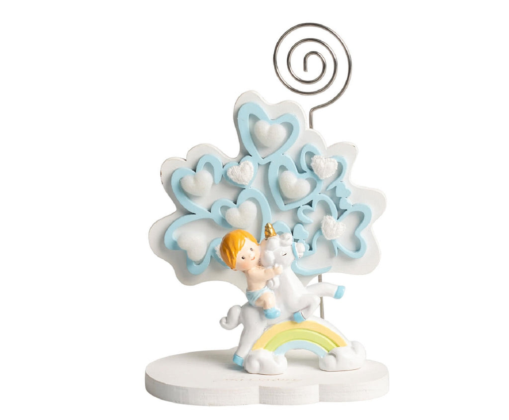 Albero della vita bimbo in resina bomboniera per nascita, battesimo, Harmony RSNB25083