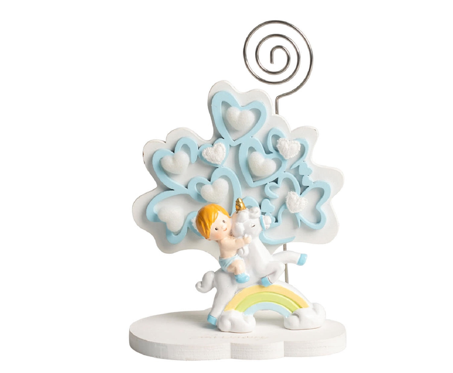 Albero della vita bimbo in resina bomboniera per nascita, battesimo, Harmony RSNB25083