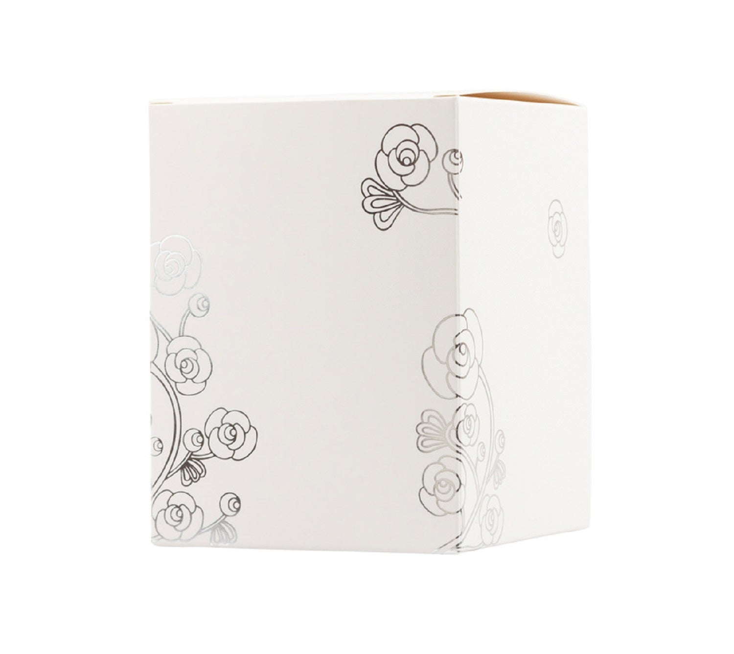 Vaso lady volto con cappello in porcellana bianca e orecchino oro harmony S2542P