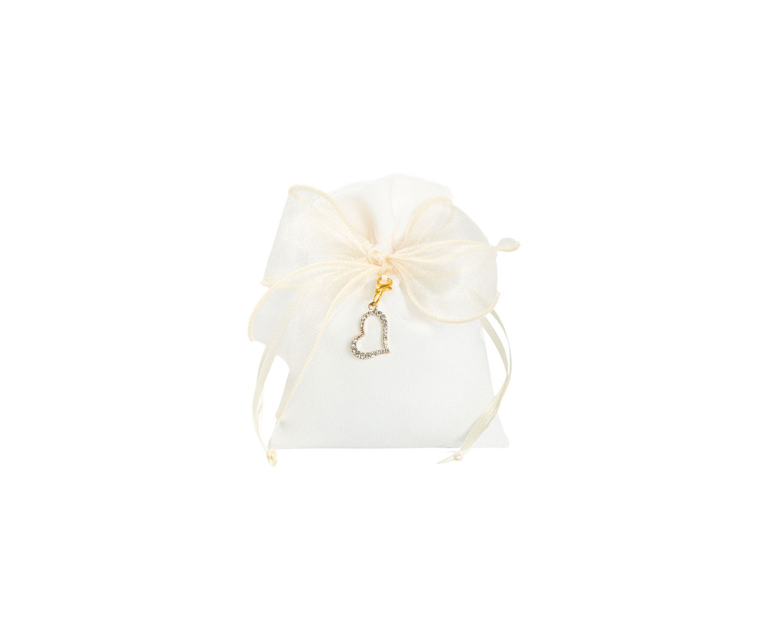 Set sacchettino porta confetti da 5 pz bomboniera per matrimonio, comunione, cresima, Harmony S3222A