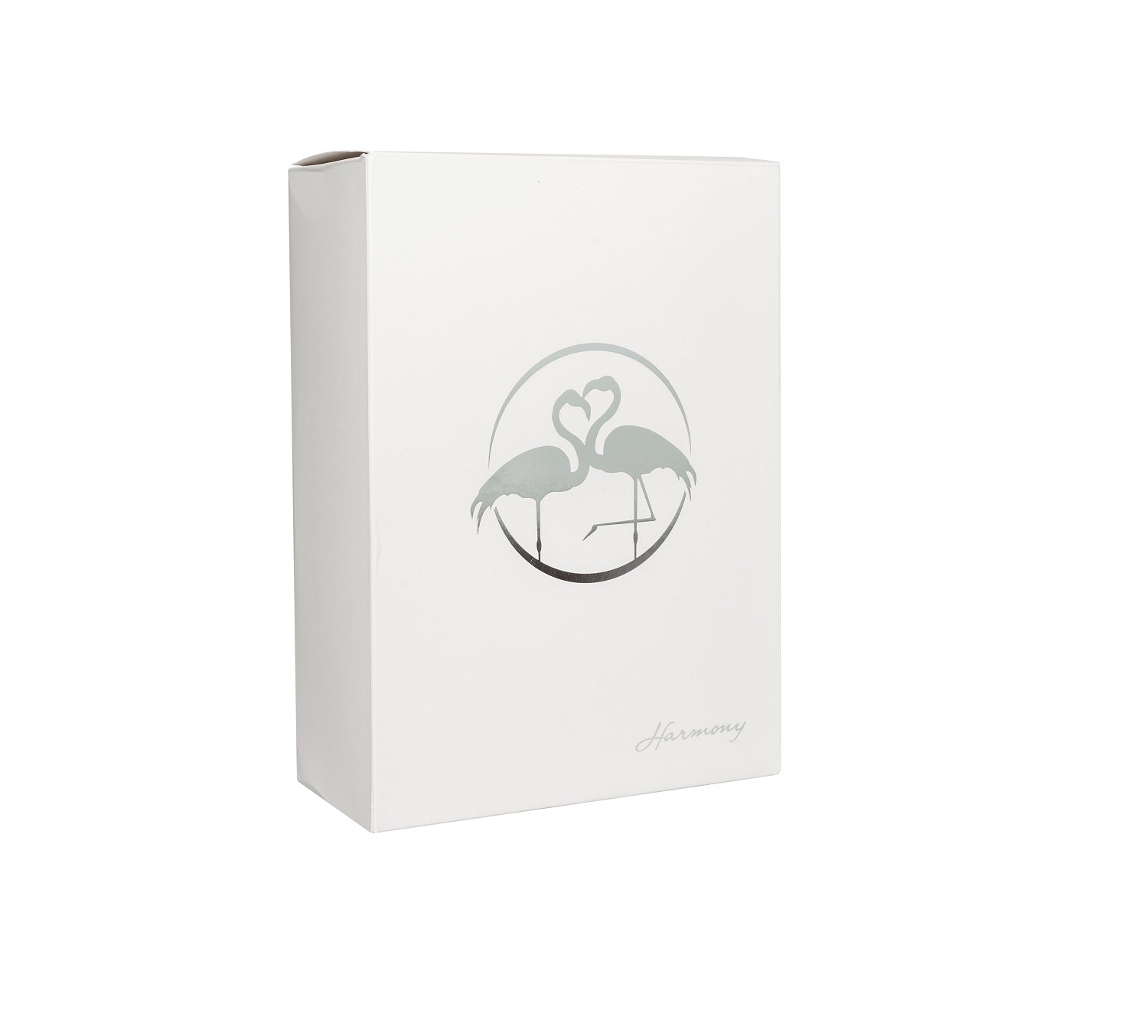 Bomboniera matrimonio coppia porta candela in cristallo con glitter bianco harmony SNVT23032