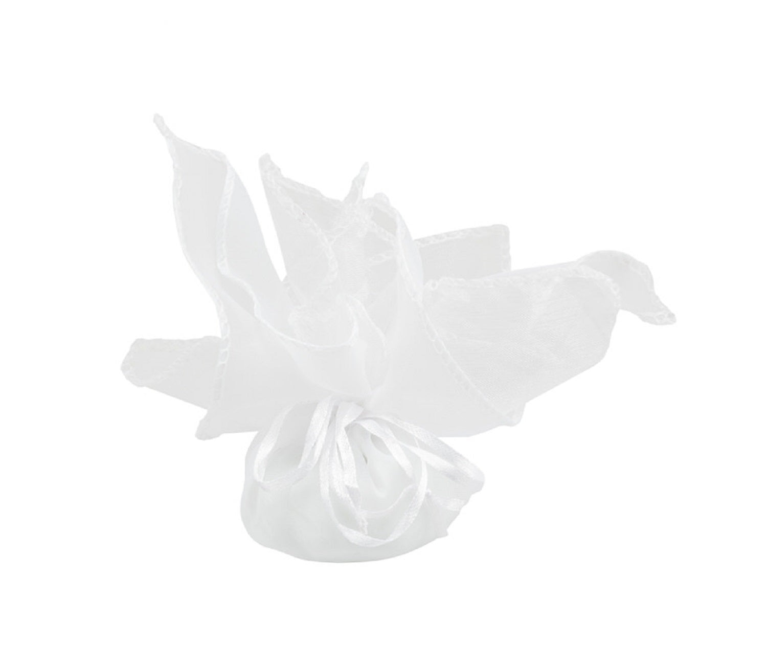 Bomboniera matrimonio set da due porta candele in cristallo decorati con glitter bianco harmony SNVT24027