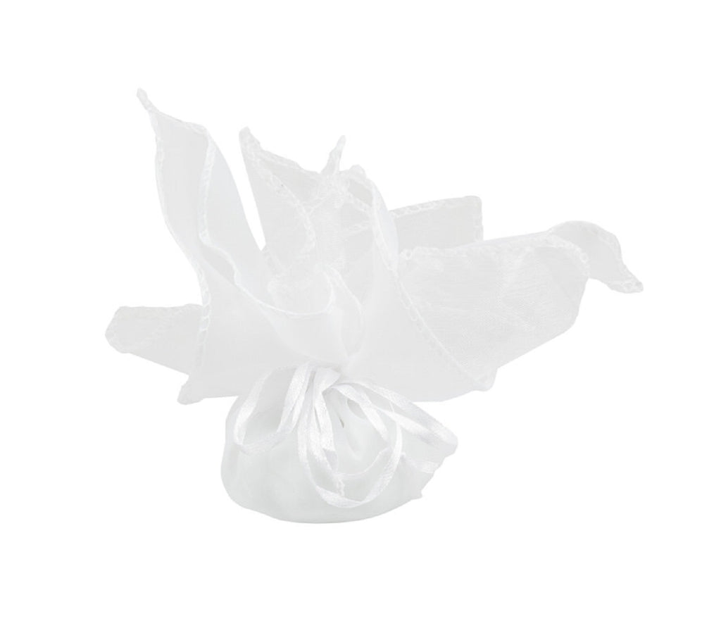 Bomboniera matrimonio elegante porta candela fiore di loto in vetro decorato con farfalla harmony SNVT24212