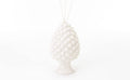 Mondocreazioni Porcelain Pine Cone Diffuser Classic Modern Elegant Furnishing Accessory White Red Green ST (White Art 54305) 