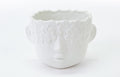 Mondocreazioni Vaso Porta pianta in Porcellana Bianco Moderno Elegante complemento d'arredo ST (Boy Art 54349)
