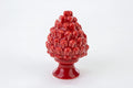 Mondocreazioni Pigna in Porcellana Classico Elegante complemento d'arredo Bianco Rosso Verde ST (Rosso Art 54300)