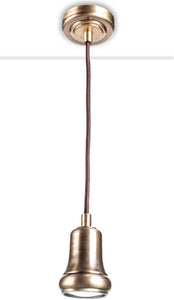 Lampadario a sospensione moderno a 1 luce in metallo bronzo chiaro PR 7066/S1