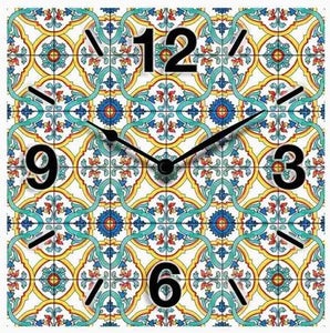 Orologio in legno da parete decoro dea verde cucina stanza da letto salotto gdm 21022V
