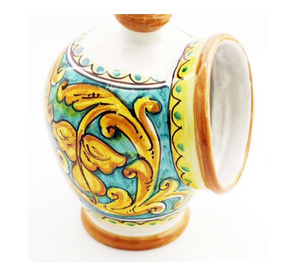 Ceramic salt cellar hand decorated by Sicilian ceramists gianluca art 15